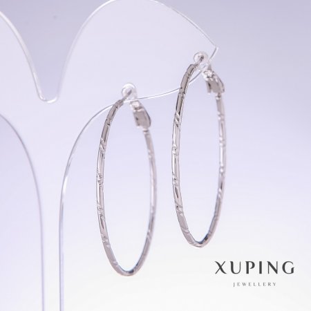 Сережки Кільца Xuping jewelry родій
